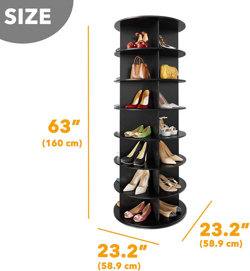 Rotating 7-Tier Shoe Rack